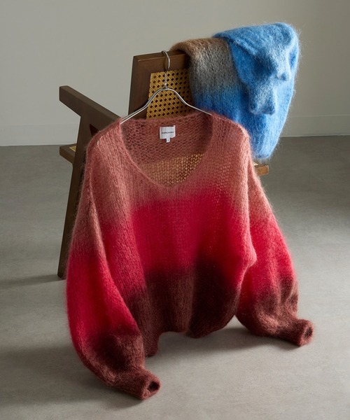ニット セーター 「AMERICAN DREAMS」モヘアグラデーションニット Milana LS Mohair Knit Ombre レディース メ