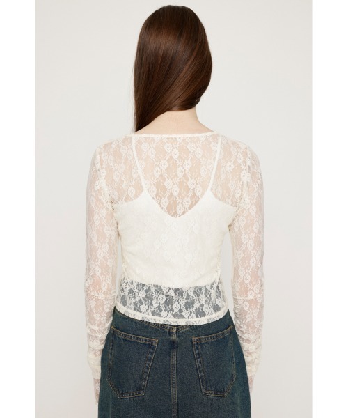 SLY（スライ） ブラウス シャツ BASIC CUT LACE TOPS ベーシック