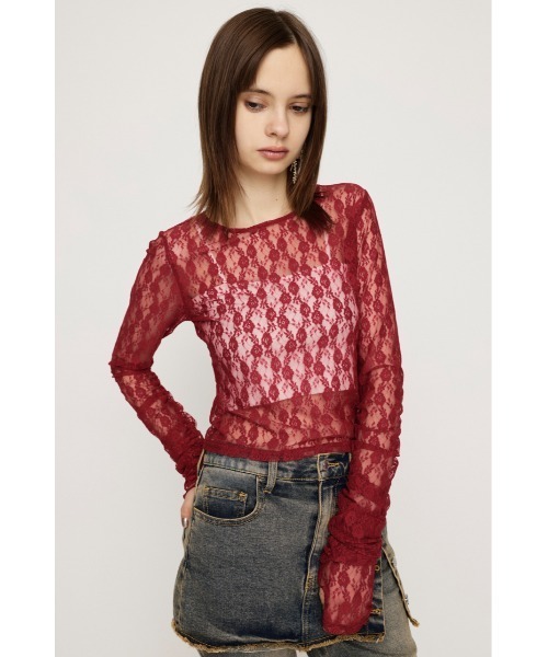 SLY（スライ） ブラウス シャツ BASIC CUT LACE TOPS ベーシック