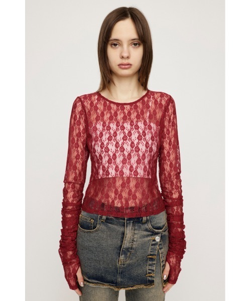 SLY（スライ） ブラウス シャツ BASIC CUT LACE TOPS ベーシック