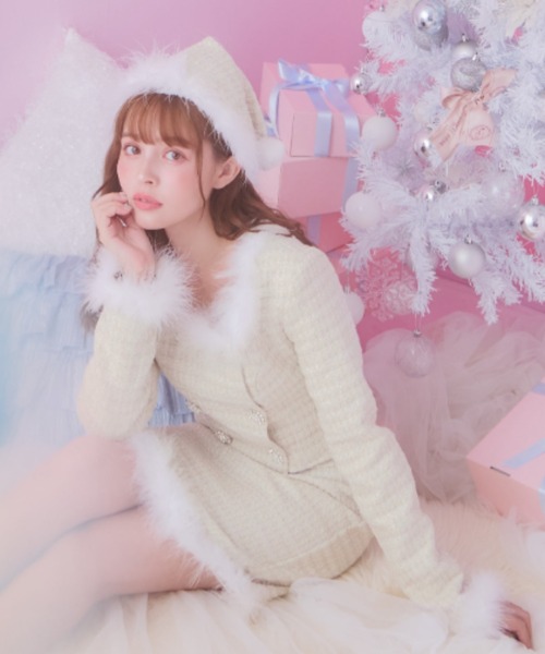 sugar nine コスプレ ロングスリーブツイードサンタコスプレ