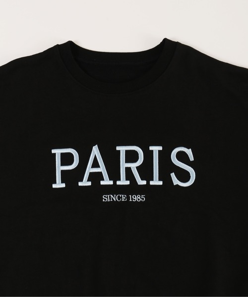 WC トレーナー スウェット PARIS刺繍ビッグスウェット レディース