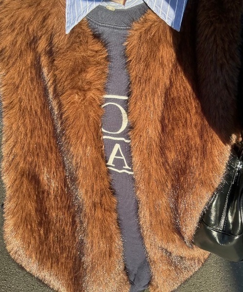 INTER FACTORY（インターファクトリー） ベスト ジレ SARA - ファー