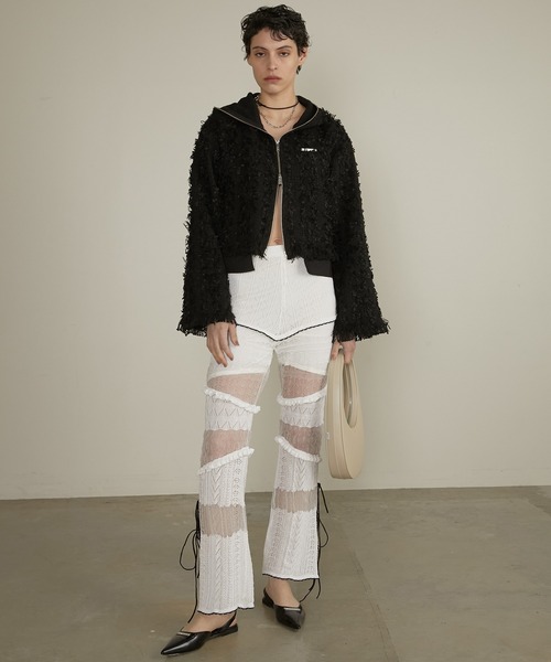 PRANK PROJECT ブルゾン アウター ツイードフーディ / Tweed Hoodie  