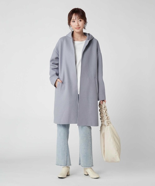 「HONEYSUCKLE ROSE」 コート M ブルー レディース_画像2