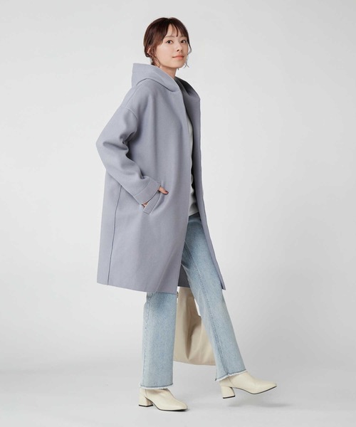 「HONEYSUCKLE ROSE」 コート M ブルー レディース_画像3