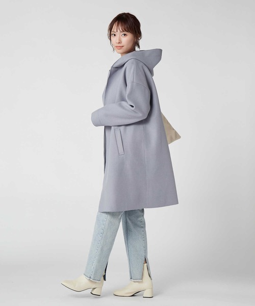 「HONEYSUCKLE ROSE」 コート M ブルー レディース_画像4