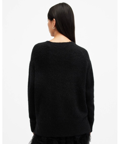 ALLSAINTS ニット セーター GOTH MOTIF CREW NECK JUMPER ALLSAINTS ニット セーター GOTH MOTIF CREW NECK JUMPER
