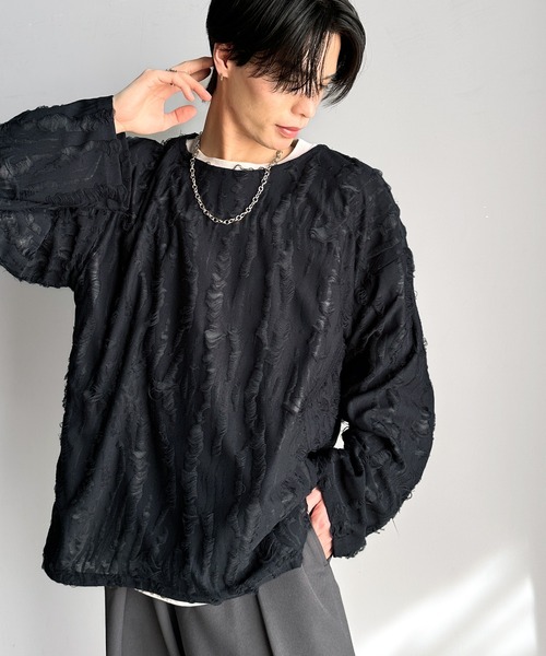 classicalelf tシャツ グランジを楽しむ旬スタイル。ダメージ加工