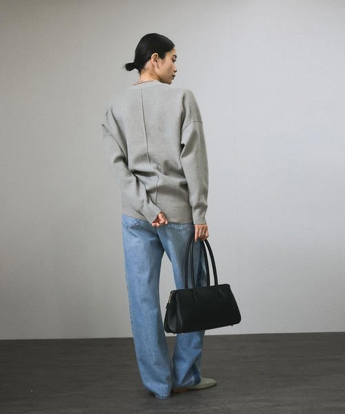 SALON adam et rope' カーディガン メタルボタンスウェット