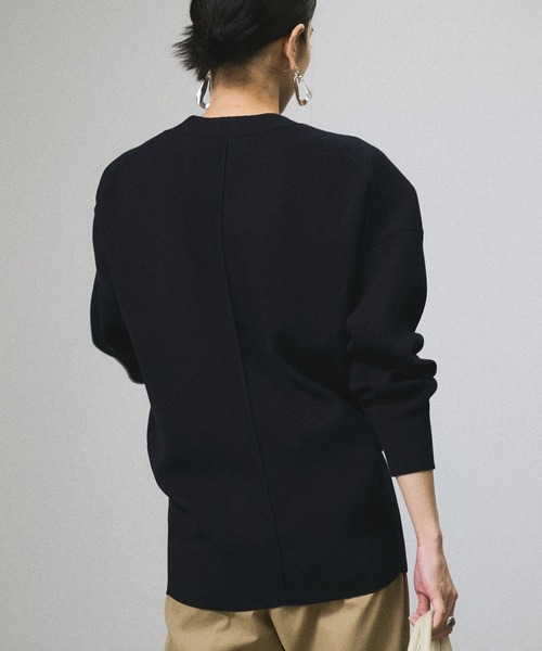 SALON adam et rope' カーディガン メタルボタンスウェット