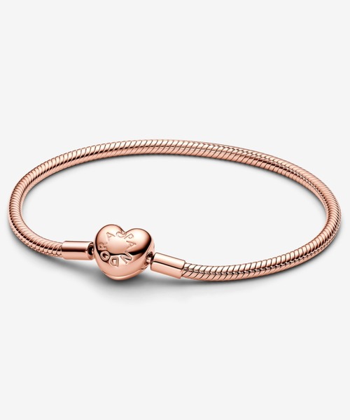 pandoraパンドラローズピンクゴールドバングルブレスレット　17cm Pandora Moments Bangle
