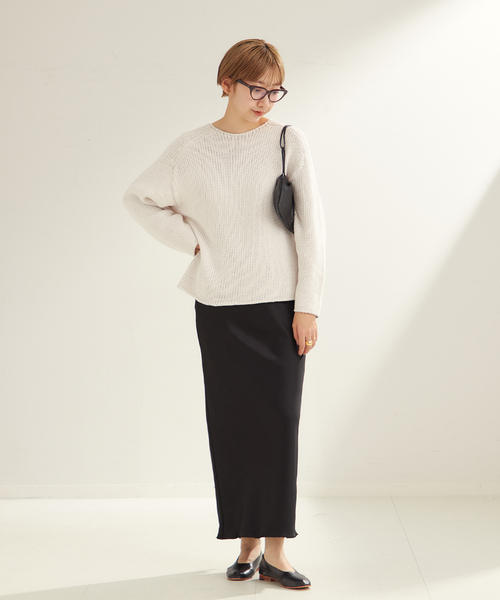 プラージュ　スカート　ナチュラル plage スカート silk/linen long : ZOZOTOWN Yahoo!店 - 通販
