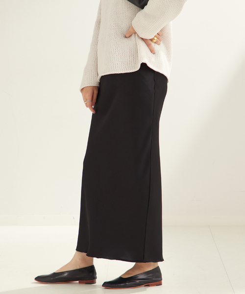 プラージュ　スカート　ナチュラル plage スカート silk/linen long : ZOZOTOWN Yahoo!店 - 通販