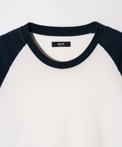 glamb（グラム） tシャツ Damaged Raglan T-Shirt / ダメージラグラン