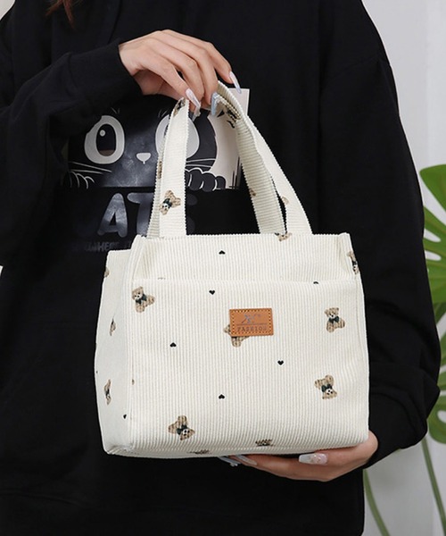 Mignonjour トートバッグ FReePLACe/くま ランチ トートバッグ X12408