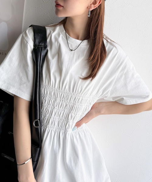 プリーツ 半袖 Tシャツ おしゃれ シンプルデザイン 使いやすい imgrc0097226002.jpg