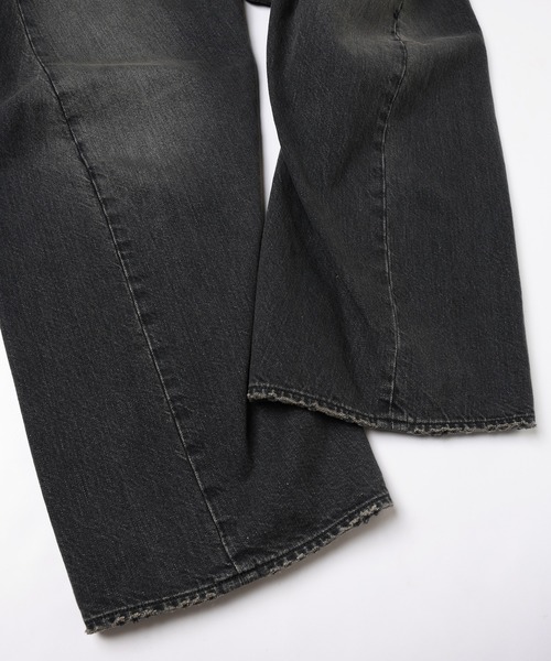 ワイドパンツ ジーンズ USED 3D CUTTING DENIM PANTS メンズ レディースの画像