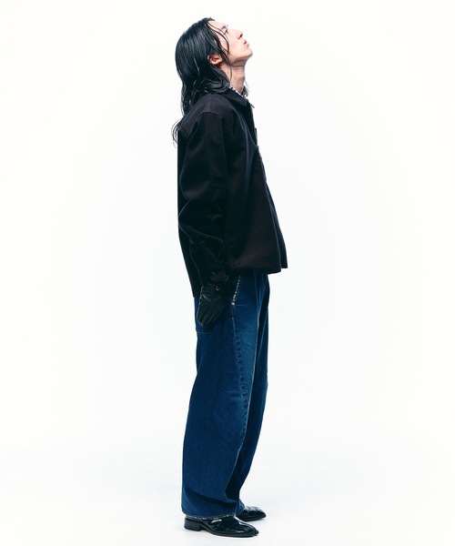 ワイドパンツ ジーンズ USED 3D CUTTING DENIM PANTS メンズ レディースの画像