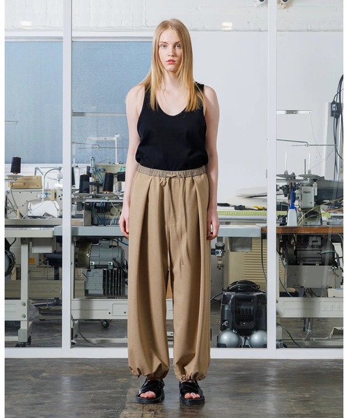 VOAAOV パンツ 「VOAAOV」 MELANGE LINEN LIKE PANTS メンズ