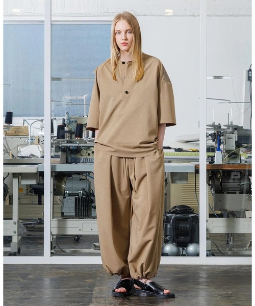 VOAAOV パンツ 「VOAAOV」 MELANGE LINEN LIKE PANTS メンズ
