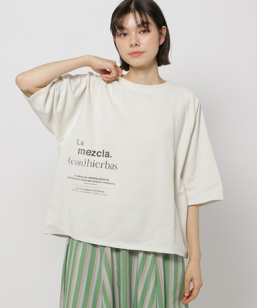 tシャツ 裏毛ノースリプルオーバー「手洗い可能」 レディース niko and… tシャツ ミニ裏毛ロゴプルオーバー レディース