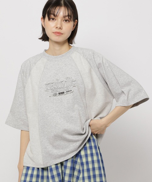 tシャツ 「WEB限定」ラメ裏毛プルオーバー レディース Discoat tシャツ 「WEB限定」ラメリブショートプルオーバー