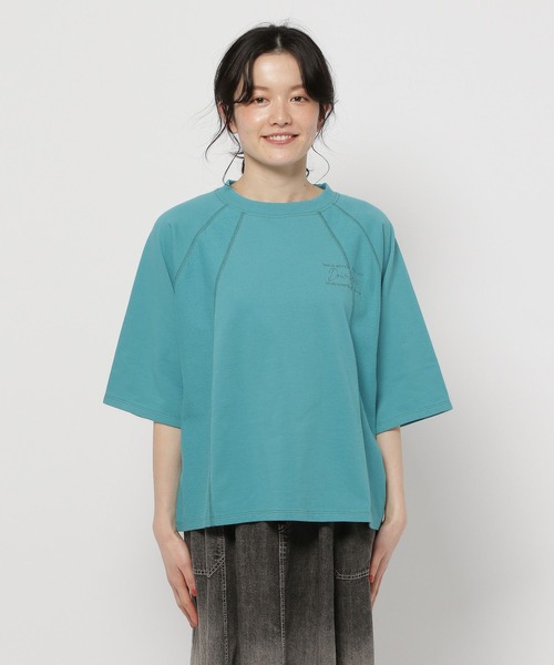 Niko and… niko and… tシャツ ミニ裏毛ロゴプルオーバー レディース