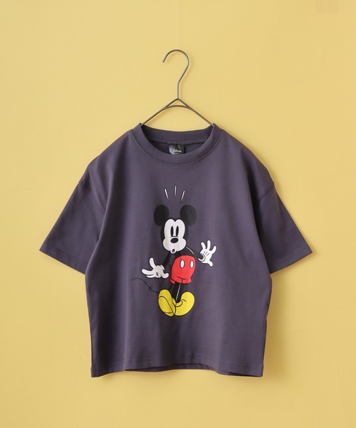 ふらころミッキーマウス V TWELVE シャツ MICKEY MOUSE tシャツ ミッキーマウス オーバーTシャツ KIDS