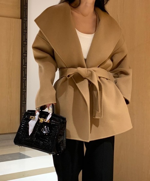 コート アウター ワイドカラーコート レディース : ZOZOTOWN Yahoo!店