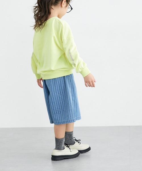 ハーフパンツ パンツ 短パン ライトオンスデニムガウチョパンツ 「綿