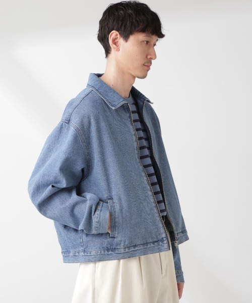 ジャケット・アウター NANO UNIVERSE SWING TOP JACKET NANO universe（ナノ・ユニバース） ブルゾン アウター 10'ozライト