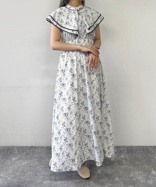 ワンピース 花柄パイピングワンピース : ZOZOTOWN Yahoo!店