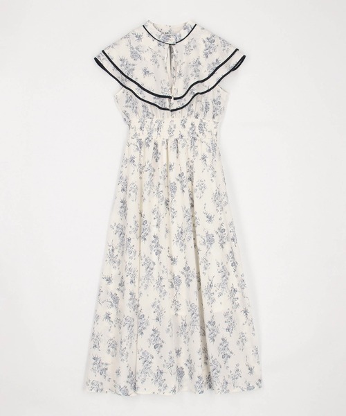 ワンピース 花柄パイピングワンピース : ZOZOTOWN Yahoo!店 - 通販