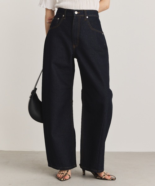 [Aunt Marie's] Denim брюки LARGE темно-синий женский 