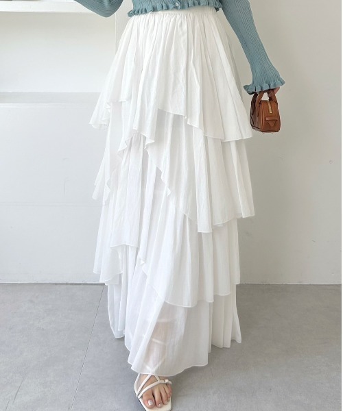 23SS シアーティアード FRAY I.D スカート シアーティアードスカート : ZOZOTOWN Yahoo
