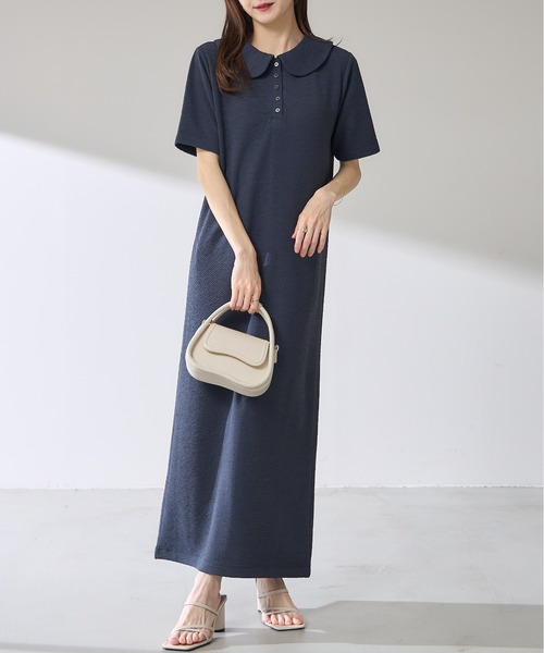 tシャツ 「ZOZO限定」ふくれジャガードポロワンピース レディース
