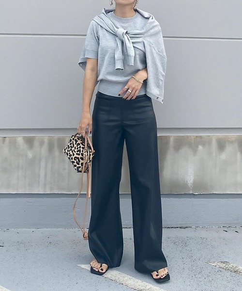 「aquagarage」 ニットアンサンブル L ホワイト レディース_画像7