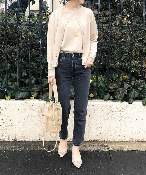 「aquagarage」 ニットアンサンブル L ホワイト レディース_画像8