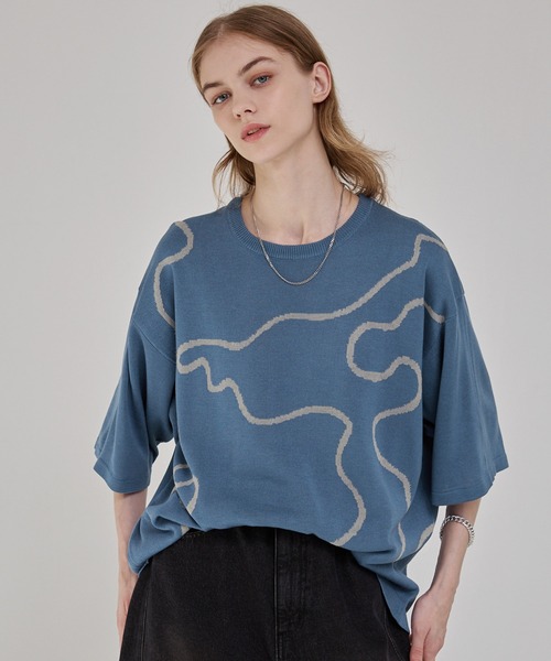 EMMA CLOTHES（エマクローズ） tシャツ アブストラクト コードエン