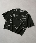 tシャツ アブストラクト コードエンブロイダリ...の詳細画像1