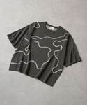 tシャツ アブストラクト コードエンブロイダリ...の詳細画像3