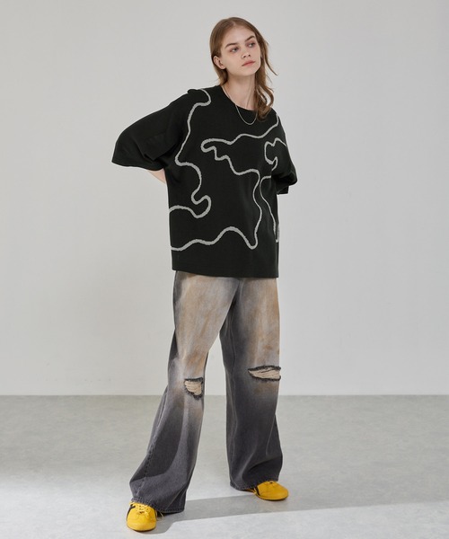 EMMA CLOTHES（エマクローズ） tシャツ アブストラクト コードエン