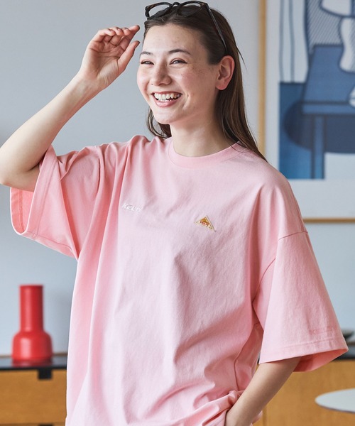KELTY（ケルティ） tシャツ 別注 USAコットン ダブルロゴ刺繍 ビッグ