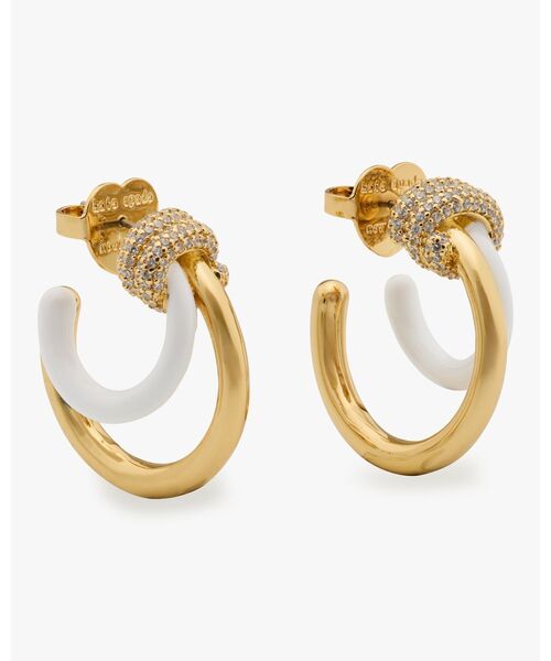 kate spade new york フープピアス kate spade NEW YORK ピアス ロープ アンド ノット レイヤード