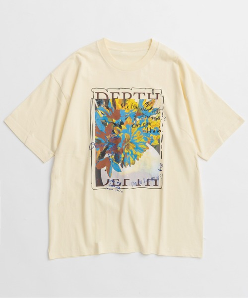 MAISON SPECIAL tシャツ Flower Photo Oversized T-shirt