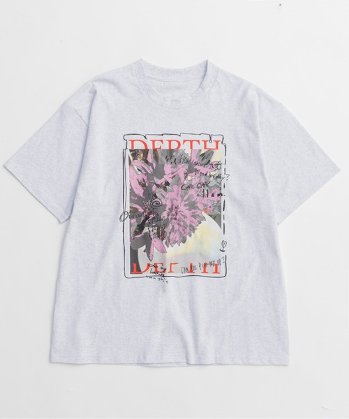 フラワーモチーフＴシャツ　MAISON SPECIAL maison special フラワーモチーフTシャツ
