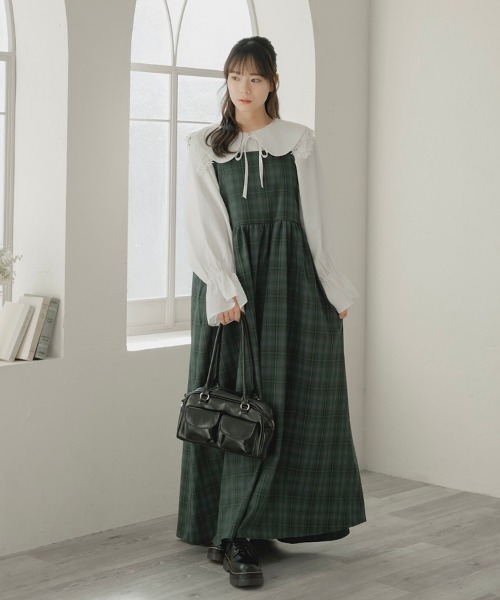 ＆LOVE様　ギンガムチェック　エプロン　ワンピース バースデイ - バースデイ cottoli ギンガムチェック エプロン