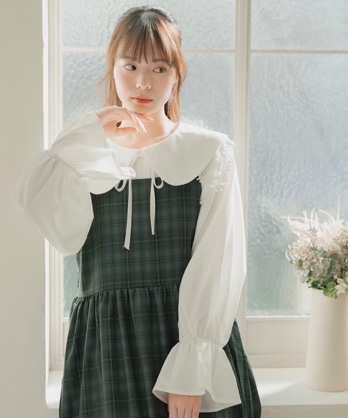 ワンピース チェックエプロンワンピース : ZOZOTOWN Yahoo!店