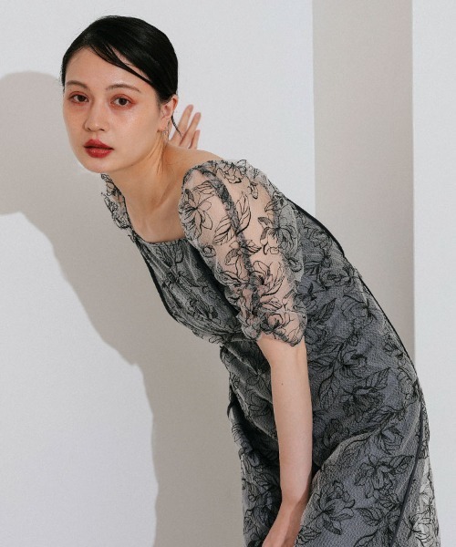 DONOBAN（ドノバン） ドレス 「ANDRESD」wave piping frare dress